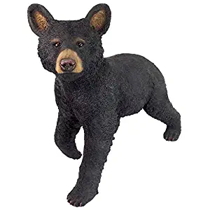 Design Toscano QM2830700 Snooping Cub Black Bear Statue, Full Color