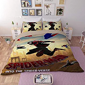 EVDAY Marvel Spider Man Bedding for Kids Super Soft 3Pieces Boys Quilt Cover Including 1Duvet Cover,2Pillowcases King Queen Full Twin Size