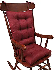 The Gripper Non-Slip Omega Jumbo Rocking Chair Cushions, Flame