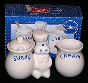 Pillsbury Doughboy Sugar and Creamer Set 2002
