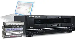 ION Audio Tape 2 PC | USB Cassette Deck Conversion System with RCA & USB cables