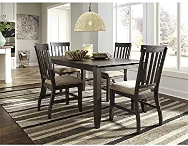 Ashley Furniture Dresbar 5 Piece Dining Set in Grayish Brown