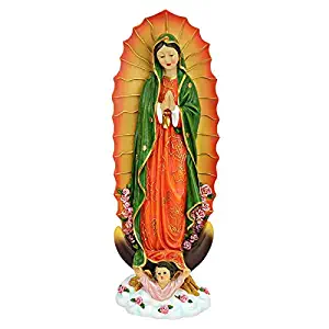 Design Toscano JQ9300 The Virgin of Guadalupe Religious Statue, Petite, Full Color