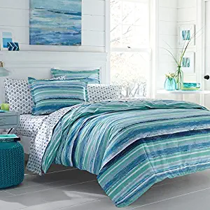 Poppy & Fritz 220832 Alex Cotton Comforter Set, Full/Queen, Blue