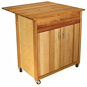 Catskill Craftsmen Mid-Size Two Door Cart with Drop Leaf