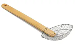 Bamboo Handle S/S Coarse Skimmer (5")