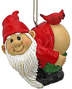 Christmas Ornament - Garden Gnomes Figurine - Loonie Moonie Gnome - Naughty Gnomes - Mooning Gnomes Statues