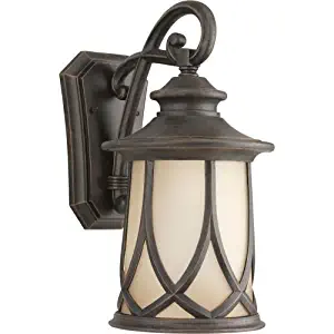 Progress Lighting P5988-122 Transitional One Light Wall Lantern from Resort Collection in Bronze/Dark Finish, Aged Copper