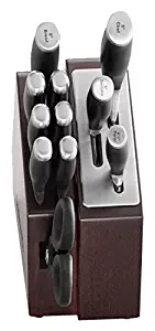 Calphalon 12 Piece Contemporary Space-Saving Self-Sharpening Cutlery Set, Maplewood