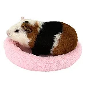 BWOGUE Hamster Bed,Round Velvet Warm Sleep Mat Pad for Hamster/Hedgehog/Squirrel/Mice/Rats and Other Small Animals