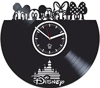 Kovides Walt Disney, Cartoons Movie, Vinyl Wall Clock, Best Gift For Girl, Mickey Mouse, Vinyl Record, Birthday Gift, Silent, Wall Sticker, Modern Wall Art, Pictures Castle Home Decor