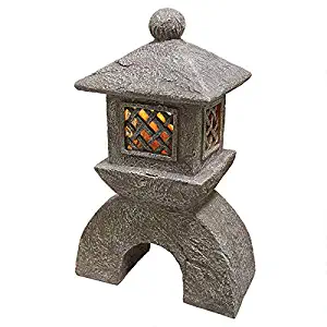 Design Toscano Illuminated Pagoda Lantern Statue