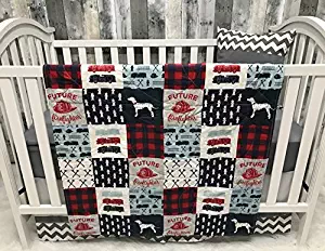 Baby Boy Nursery Set, Baby, Firefighter, Fire Truck, Fire Fighter, Baby Bedding, Crib Bedding, Babylooms