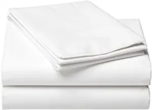 PLUSHY COMFORT Luxury Brand Silky & Soft 4 Piece Full Size Sheet Set in 100 Percent Egyptian Cotton,800 Tc, White Color