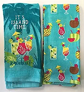 Essential Home Kitchen Towels 15 X 25 (Island Drinks)