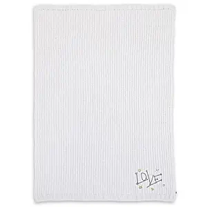 ED Ellen DeGeneres Starry Night Embroidered Chenille Baby Blanket in Ivory