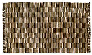 VHC Brands Primitive Flooring - Amherst Black Multi Chindi/Rag Rug, 8' x 11'