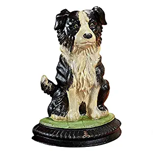 Design Toscano Border Collie Dog Doorstop Statue