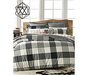 MARTHA STEWART - Montana Plaid Onyx Standard Pillowsham