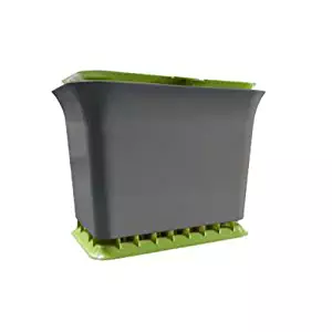 Full Circle Fresh Air Odor-Free Kitchen Compost Bin, Green Slate