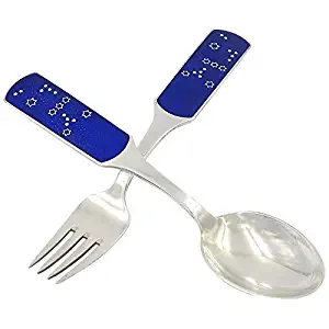 Anton Michelsen Silver and Enamel 1964 Orion Christmas Fork and Spoon Set