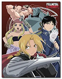 FullMetal Alchemist Throw Blanket - Edward Elric, Alphonse Elric, Winry, Mustang and Armstrong