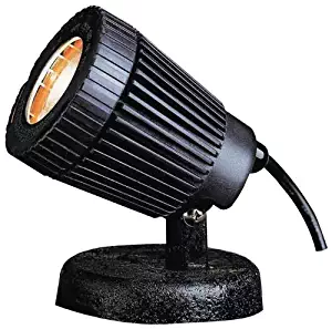 Kichler 15191BK, Landscape 12 Volt Low Volt Composite Landscape Submersible Pond Lighting, 32 Watt Fluor, Blac