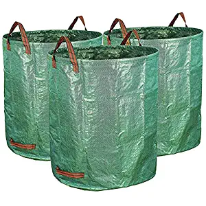 NICHOLAS BENOS 3 Pack 72 Gallons Garden Bag Reuseable Heavy Duty Gardening Bags Lawn, Ridgit Shop Vac - Fabric Pot, Shop Vac, Packing Peanuts, Pf Filter, Grow Bag, Tall Trash Bags, Beads Vase