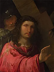 'Altobello Melone - Christ Carrying The Cross,about 1515' Oil Painting, 24x32 Inch / 61x81 Cm ,printed On Perfect Effect Canvas ,this High Definition Art Decorative Canvas Prints Is Perfectly Suitalbe For Gym Decor And Home Decoration And Gifts