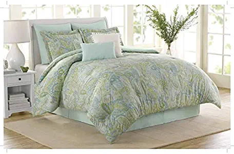 Soho New York Home Sea Glass 8-Piece Comforter Set, Queen