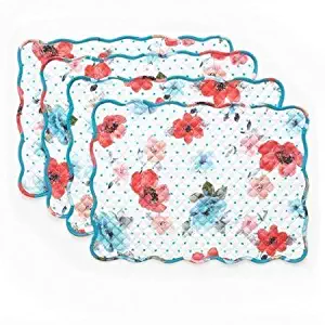 The Pioneer Woman Vintage Bloom Reversible Placemat 4 Pk, 14" x 19",Multicolor