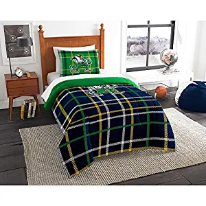 Northwest COL 835 Sham Notre Dame Fighting Irish NCAA Twin Comforter Set (Soft & Cozy) (64" x 86")