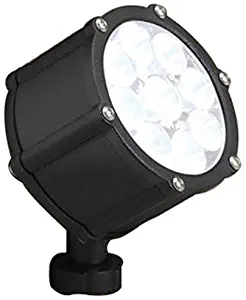 Kichler Lighting 15751BKT LED Accent Light 9-Light Low Voltage 10 Degree Spot Light, Textured Black with Clear Tempered Glass Lens