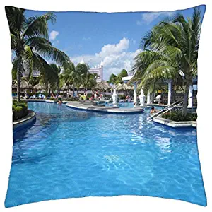 Poll at Montego Bay, Jamaica - Throw Pillow Cover Case (18