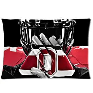 Pillowcase Ohio State Buckeyes Rectangle Covers Standard Size 20"x30"