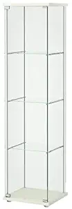 Ikea Detolf Glass Curio Display Cabinet White