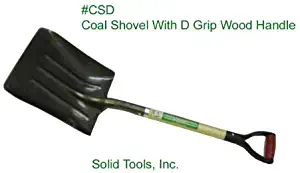 Steel Coal Shovel with Wood Handle