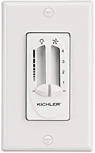 Kichler 337010ALM Accessory Fan 4-Speed-Light Dimmer, Almond