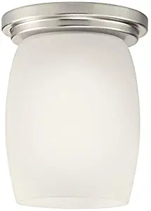 Kichler 8043NIL18 Eileen Flush Mount, 1-Light LED 10 Watts, Brushed Nickel