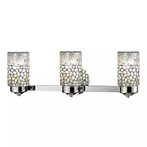 Dale Tiffany TW12468 Alps 3-Light Vanity Lights, Brushed Nickel