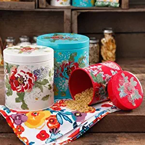 The Pioneer Woman Country Garden 3-Piece Canister Set by The Pioneer Woman