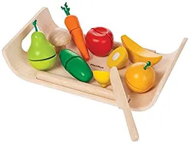 Plan Toys Assorted Fruits and Vegetables (Solid Wood Version)