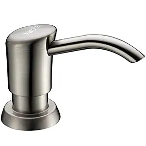 Soap Dispenser for Kitchen Sink, Avola Brushed Nickel Soap Dispenser, Best Plastic Built in Pump Kitchen Sink Dish Soap Dispenser