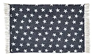 VHC Brands Multi Star Cotton Rug, 3' x 5', Navy