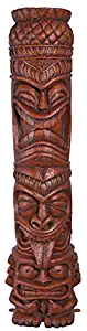 Design Toscano NE150346 Grand Island Tiki Totem Statue, woodtone