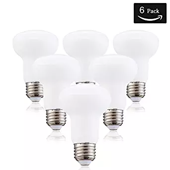 Hight Bright R20 Dimmable Light Bulb, 7W (70W) Natural White 4000K Light Bulb for Recessed, Track, and Pendant Lighting Fixtures(Pack of 6)