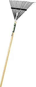 Truper 30452 Tru Tough 48-Inch Steel Leaf Rake, 22-Inch Head, Wood Handle