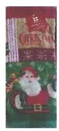 Essential Home Kitchen Towel Set: Pattern Santa and Plaid Towels