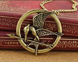 The Hunger Games Necklace Inspired Mockingjay Necklace(Gold,one Size)