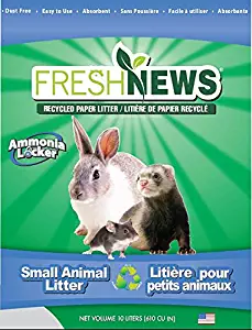 Fresh News Paper Small Animal Litter, 10,000-Cubic Centimeter